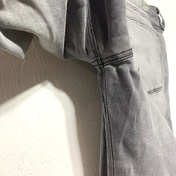 Just Black Jeans Light Grey Skinny Denim Mid High Rise Distressed size 31 - Picture 8 of 11